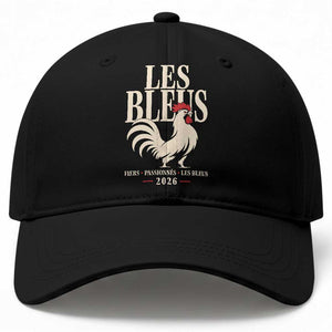 Les Bleus France Soccer Retro Rooster Graphic Baseball Cap Proud Passionate French Pride Vintage Football Fans Gear TS02 Print Your Wear