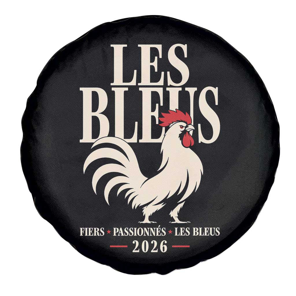 Les Bleus France Soccer Retro Rooster Graphic Spare Tire Cover Proud Passionate French Pride Vintage Football Fans Gear TS02 Print Your Wear