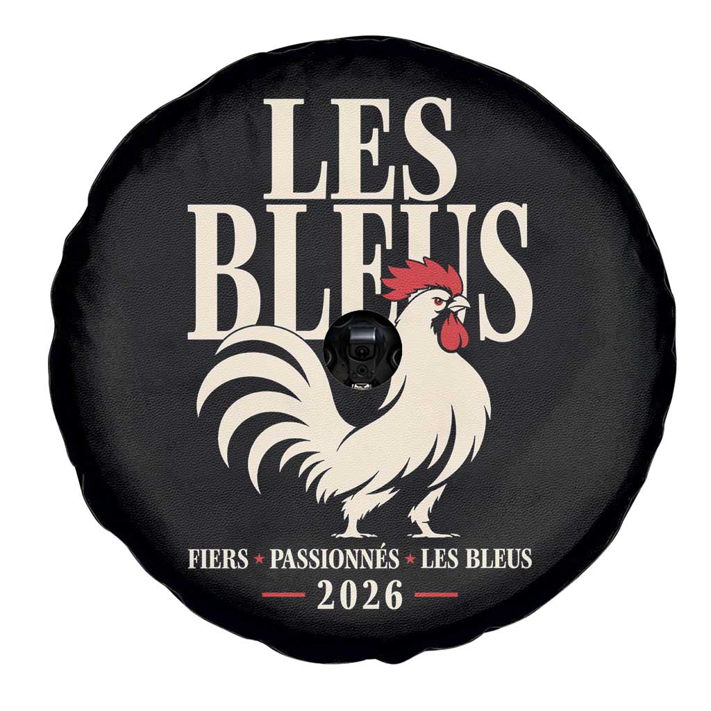 Les Bleus France Soccer Retro Rooster Graphic Spare Tire Cover Proud Passionate French Pride Vintage Football Fans Gear TS02 Print Your Wear