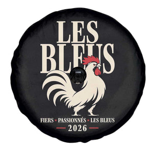 Les Bleus France Soccer Retro Rooster Graphic Spare Tire Cover Proud Passionate French Pride Vintage Football Fans Gear TS02 Print Your Wear