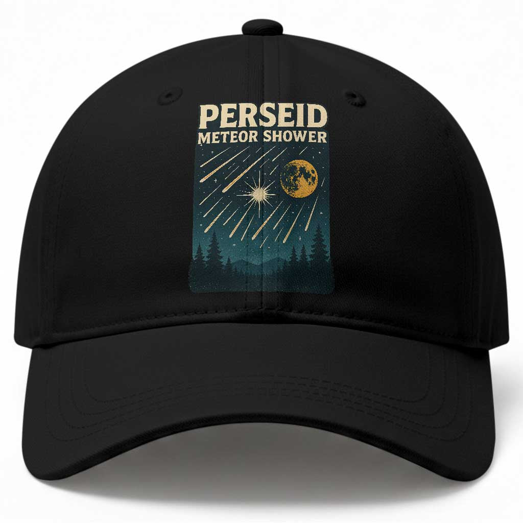 Vintage Perseid Meteor Shower Observer Baseball Cap Retro Celestial Stargazing Graphic TS02 Print Your Wear
