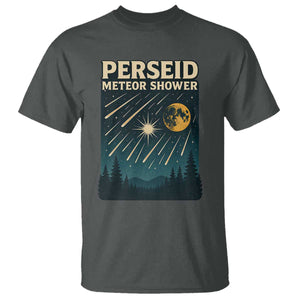 Vintage Perseid Meteor Shower Observer T Shirt Retro Celestial Stargazing Graphic TS02 Dark Heather Print Your Wear