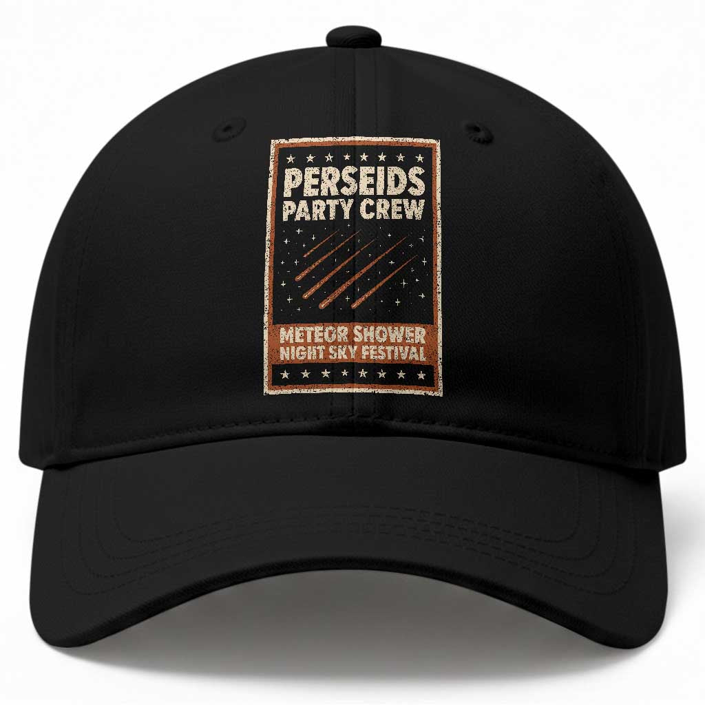 Vintage Perseids Party Crew August 2026 Baseball Cap Annual Night Sky Festival Graphic TS02 Print Your Wear