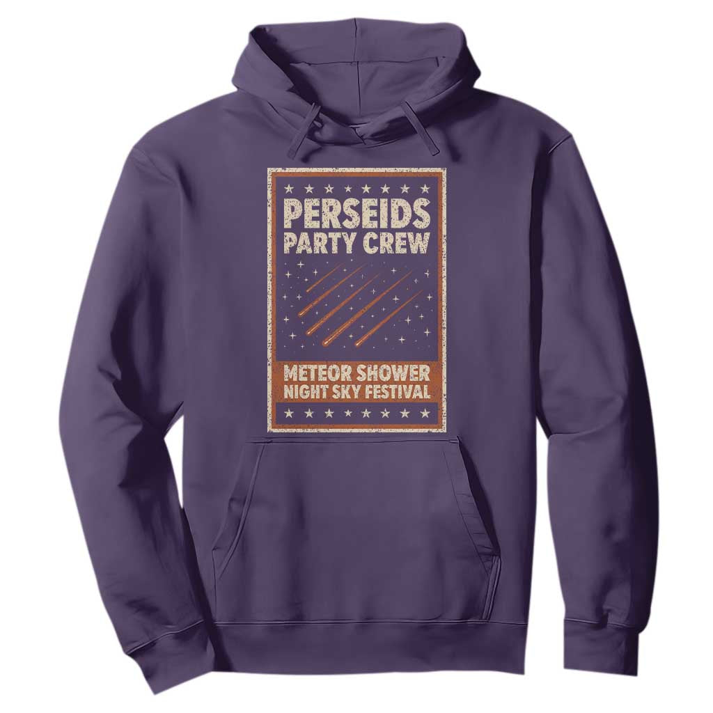 Vintage Perseids Party Crew August 2026 Hoodie Annual Night Sky Festival Graphic TS02 Purple Print Your Wear