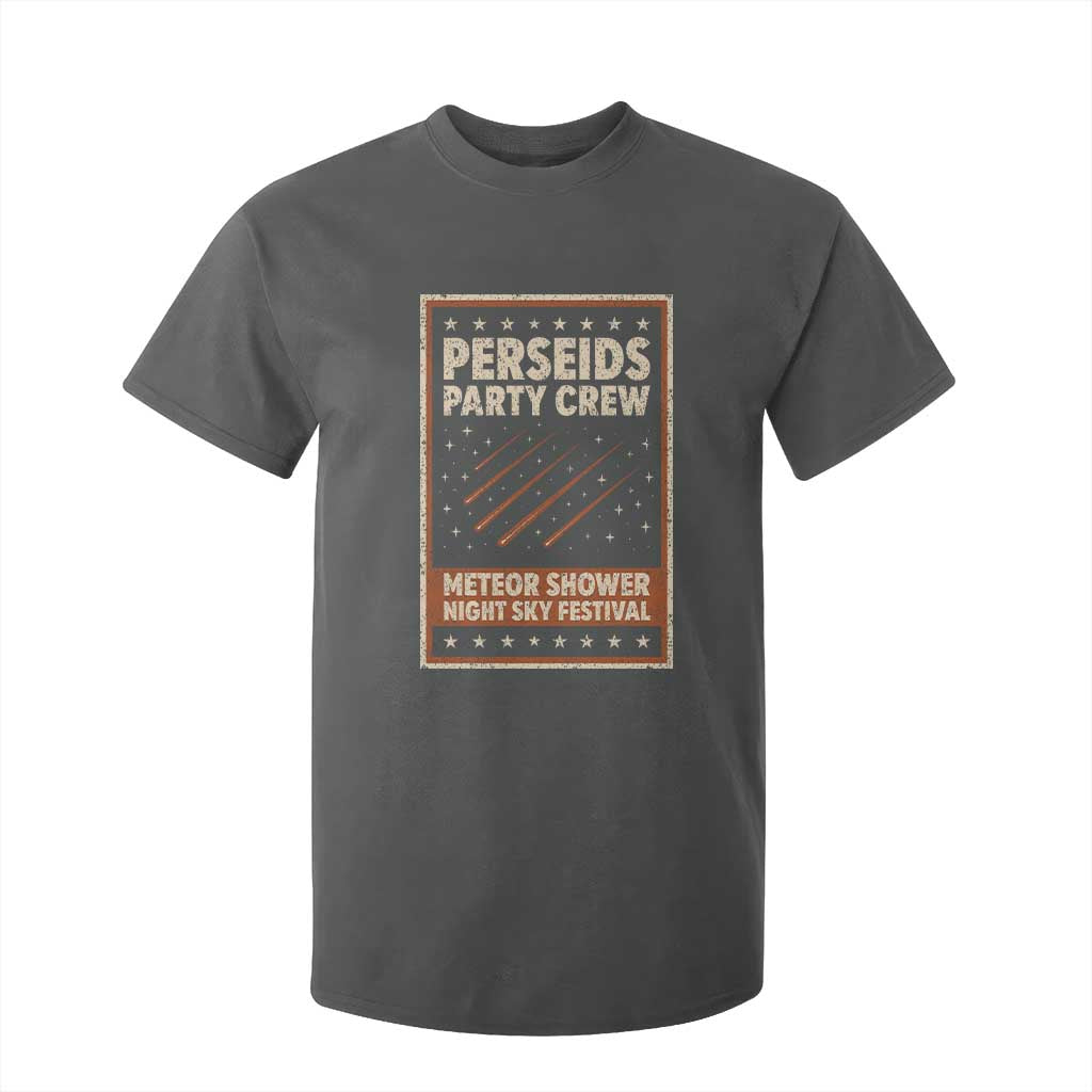 Vintage Perseids Party Crew August 2026 T Shirt For Kid Annual Night Sky Festival Graphic TS02 Dark Heather Print Your Wear