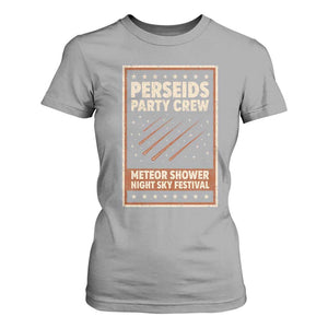 Vintage Perseids Party Crew August 2026 T Shirt For Women Annual Night Sky Festival Graphic TS02 Sport Gray Print Your Wear
