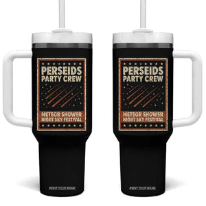 Vintage Perseids Party Crew August 2026 Tumbler With Handle Annual Night Sky Festival Graphic