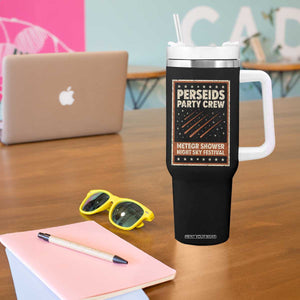 Vintage Perseids Party Crew August 2026 Tumbler With Handle Annual Night Sky Festival Graphic