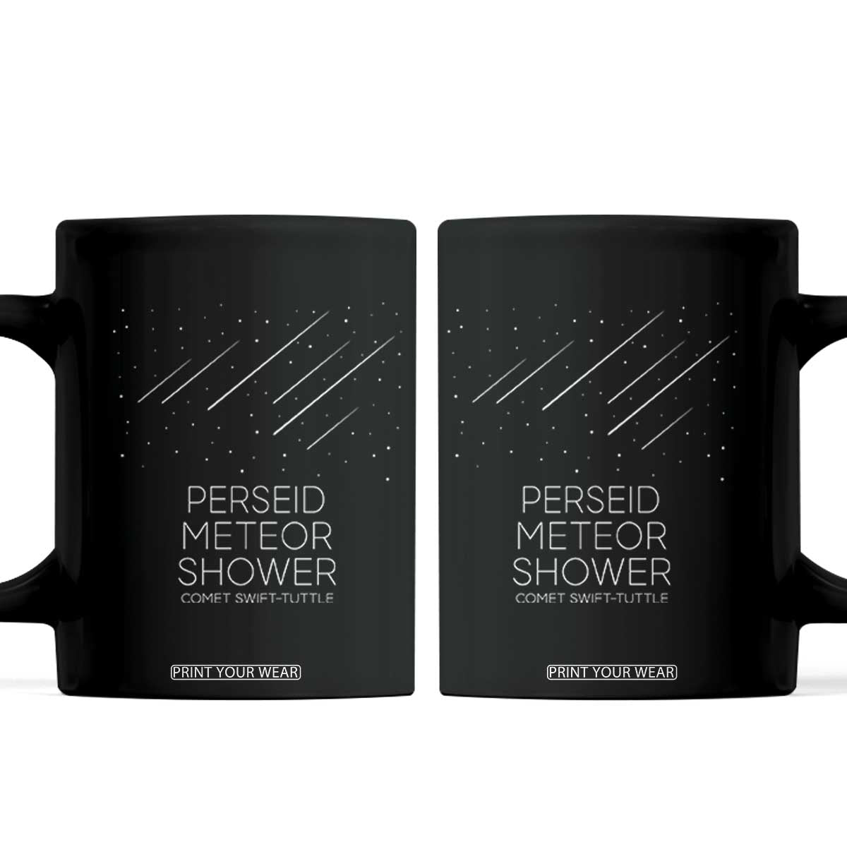 Perseid Meteor Shower Comet Swift Tuttle Coffee Mug Celestial Astronomy Graphic TS02 Black Print Your Wear
