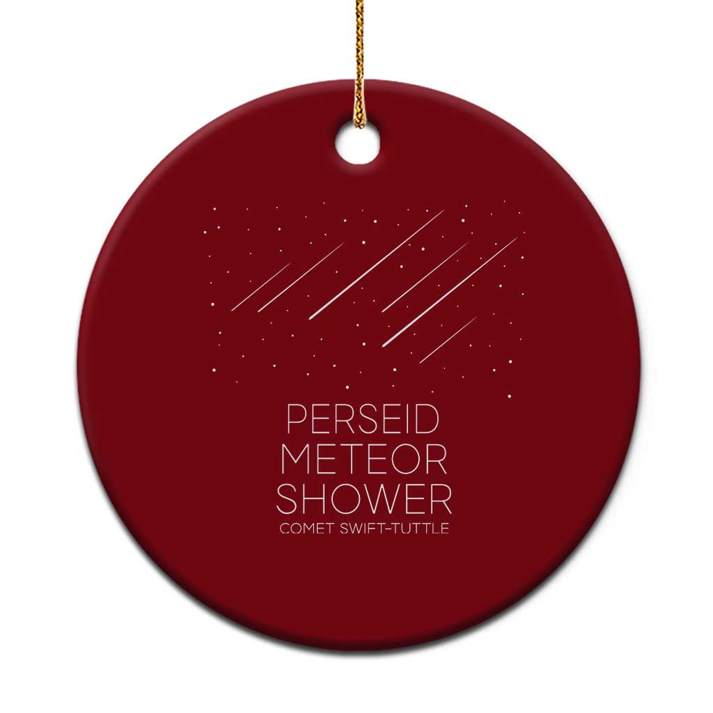 Perseid Meteor Shower Comet Swift Tuttle Ceramic Ornament Celestial Astronomy Graphic TS02 1pc Red Print Your Wear