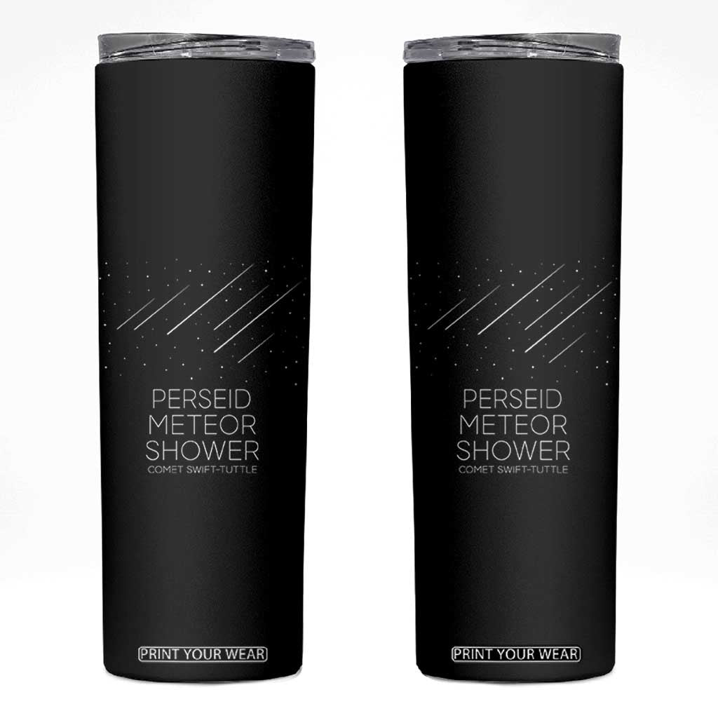 Perseid Meteor Shower Comet Swift Tuttle Skinny Tumbler Celestial Astronomy Graphic TS02 Black Print Your Wear