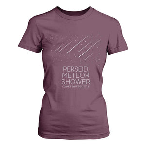 Perseid Meteor Shower Comet Swift Tuttle T Shirt For Women Celestial Astronomy Graphic TS02 Maroon Print Your Wear