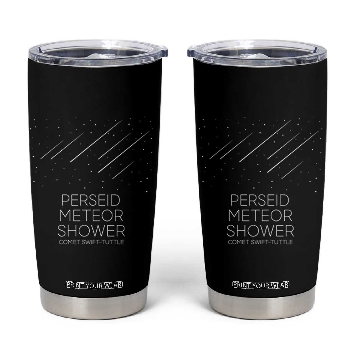 Perseid Meteor Shower Comet Swift Tuttle Tumbler Cup Celestial Astronomy Graphic TS02 Black Print Your Wear