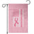 Nobody Fights Alone Pink Ribbon Flag Garden Flag Breast Cancer Awareness Support - Print Your Wear