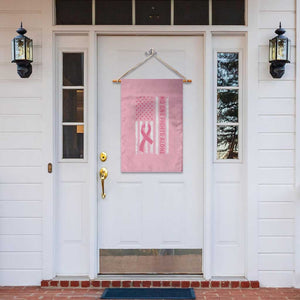 Nobody Fights Alone Pink Ribbon Flag Garden Flag Breast Cancer Awareness Support TS02 Print Your Wear