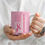 Nobody Fights Alone Pink Ribbon Flag Coffee Mug Breast Cancer Awareness Support TS02 Print Your Wear