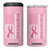 Nobody Fights Alone Pink Ribbon Flag 4 in 1 Can Cooler Tumbler Breast Cancer Awareness Support - Print Your Wear