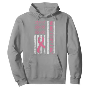 Nobody Fights Alone Pink Ribbon Flag Hoodie Breast Cancer Awareness Support TS02 Sport Gray Print Your Wear