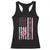 Nobody Fights Alone Pink Ribbon Flag Racerback Tank Top Breast Cancer Awareness Support - Print Your Wear