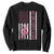 Nobody Fights Alone Pink Ribbon Flag Sweatshirt Breast Cancer Awareness Support - Print Your Wear