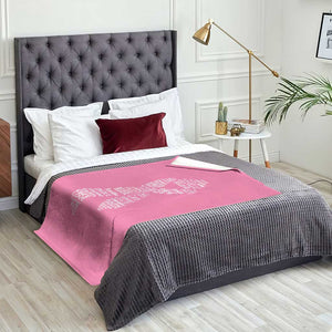 Inspirational Breast Cancer Awareness Throw Blanket Pink Ribbon Support TS02 Print Your Wear
