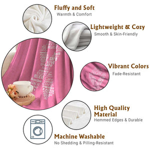 Inspirational Breast Cancer Awareness Throw Blanket Pink Ribbon Support TS02 Print Your Wear