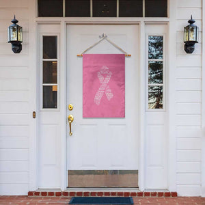 Inspirational Breast Cancer Awareness Garden Flag Pink Ribbon Support TS02 Print Your Wear
