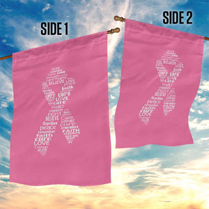 Inspirational Breast Cancer Awareness Garden Flag Pink Ribbon Support TS02 Print Your Wear