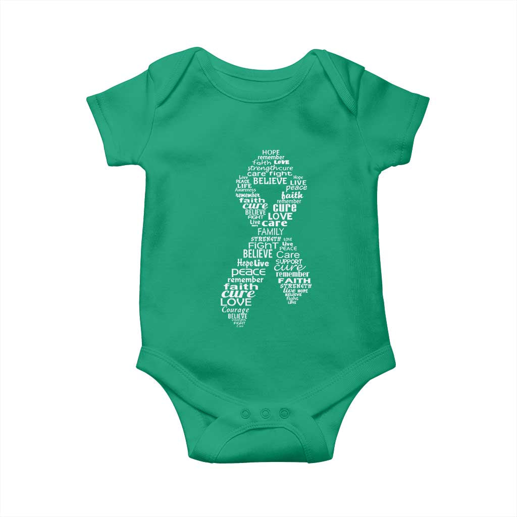 Inspirational Breast Cancer Awareness Baby Onesie Pink Ribbon Support TS02 Irish Green Print Your Wear