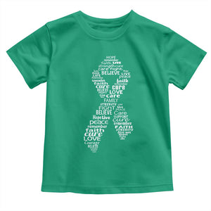 Inspirational Breast Cancer Awareness Toddler T Shirt Pink Ribbon Support TS02 Irish Green Print Your Wear