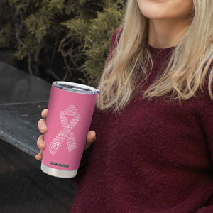 Inspirational Breast Cancer Awareness Tumbler Cup Pink Ribbon Support TS02 Print Your Wear