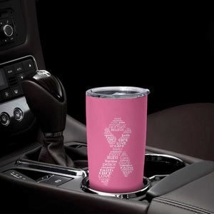 Inspirational Breast Cancer Awareness Tumbler Cup Pink Ribbon Support TS02 Print Your Wear