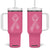 Inspirational Breast Cancer Awareness Tumbler With Handle Pink Ribbon Support - Print Your Wear