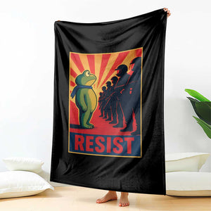Frog Resist Throw Blanket Free Portland Oregon Poster Graphic Freedom Fighters TS02 Print Your Wear