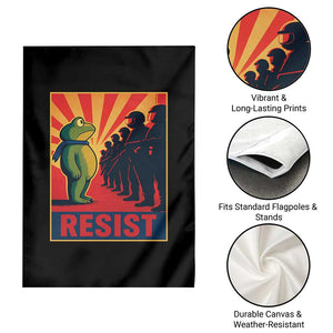 Frog Resist Garden Flag Free Portland Oregon Poster Graphic Freedom Fighters TS02 Print Your Wear