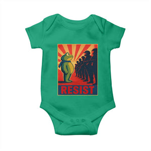 Frog Resist Baby Onesie Free Portland Oregon Poster Graphic Freedom Fighters TS02 Irish Green Print Your Wear