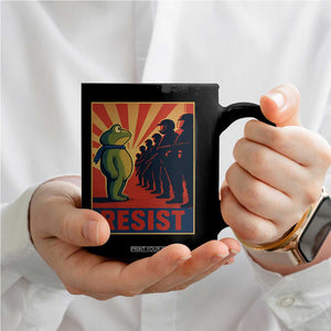 Frog Resist Coffee Mug Free Portland Oregon Poster Graphic Freedom Fighters TS02 Print Your Wear