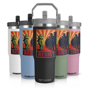 Frog Resist Flip Straw Tumbler Free Portland Oregon Poster Graphic Freedom Fighters TS02 Print Your Wear