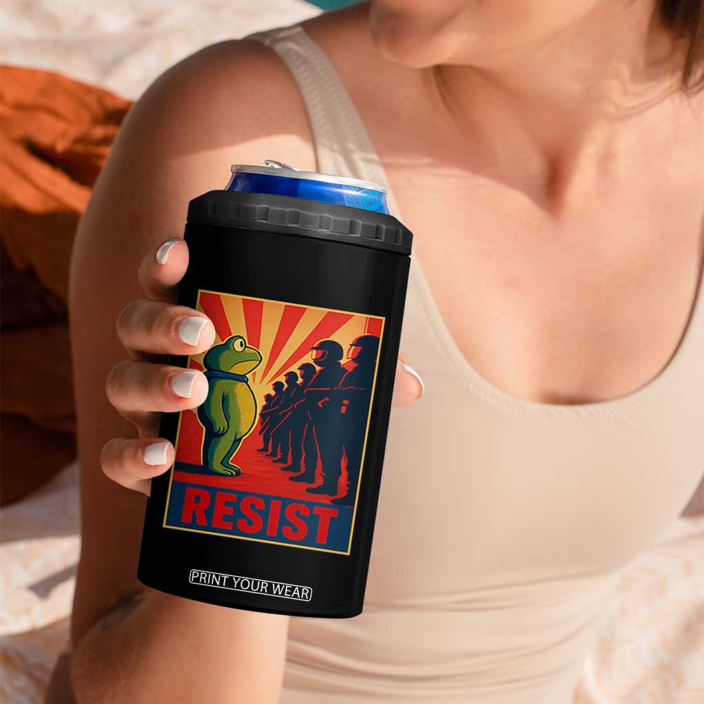 Frog Resist 4 in 1 Can Cooler Tumbler Free Portland Oregon Poster Graphic Freedom Fighters TS02 Print Your Wear