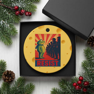 Frog Resist Ceramic Ornament Free Portland Oregon Poster Graphic Freedom Fighters TS02 1pc Yellow Cheese Print Your Wear