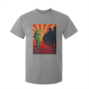 Frog Resist T Shirt For Kid Free Portland Oregon Poster Graphic Freedom Fighters TS02 Sport Gray Print Your Wear
