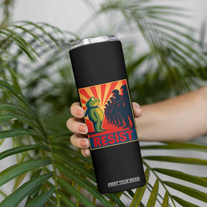 Frog Resist Skinny Tumbler Free Portland Oregon Poster Graphic Freedom Fighters TS02 Print Your Wear