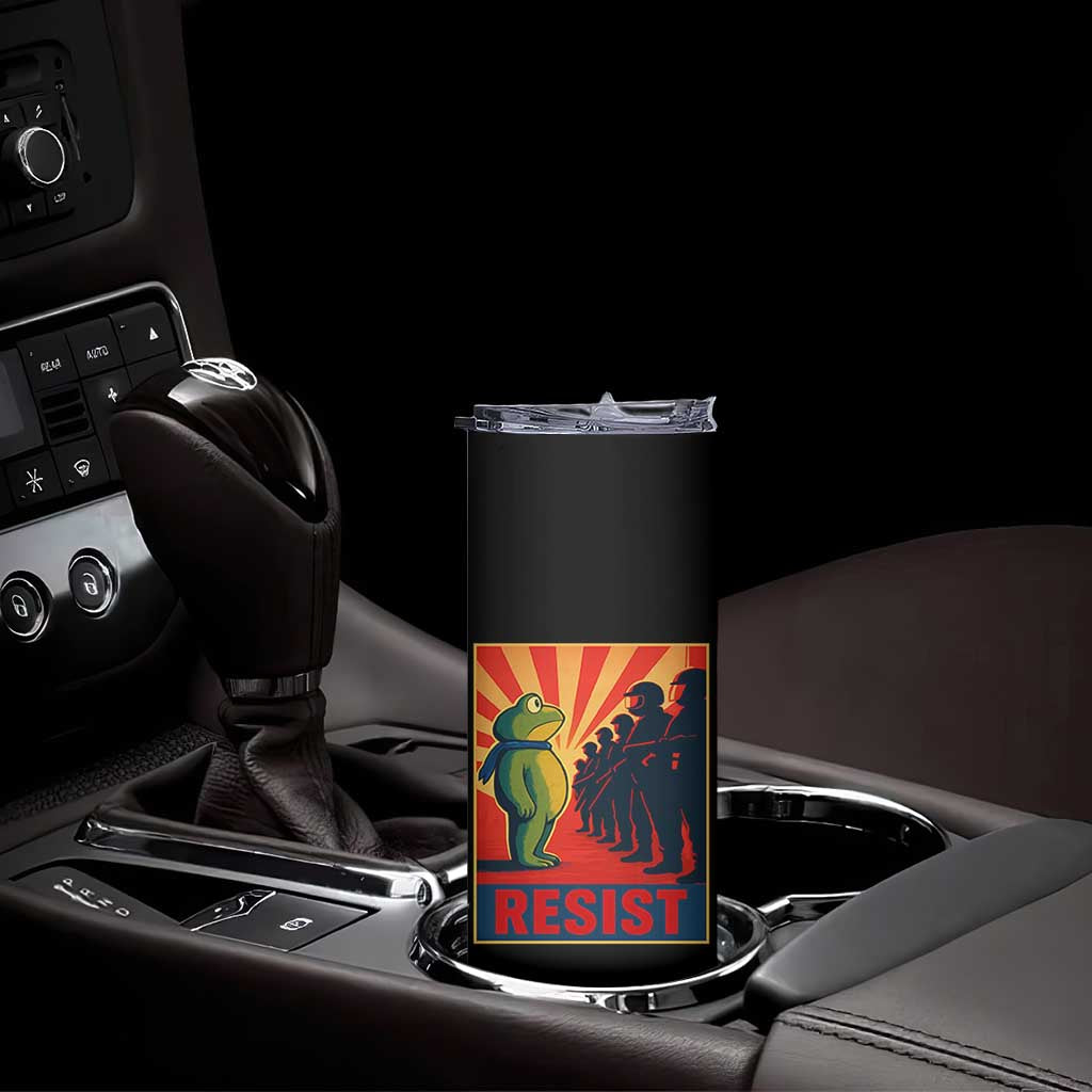 Frog Resist Skinny Tumbler Free Portland Oregon Poster Graphic Freedom Fighters TS02 Print Your Wear