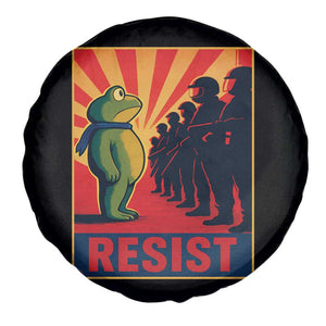 Frog Resist Spare Tire Cover Free Portland Oregon Poster Graphic Freedom Fighters TS02 Print Your Wear
