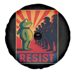 Frog Resist Spare Tire Cover Free Portland Oregon Poster Graphic Freedom Fighters TS02 Print Your Wear