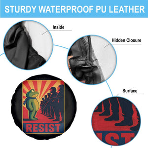 Frog Resist Spare Tire Cover Free Portland Oregon Poster Graphic Freedom Fighters TS02 Print Your Wear