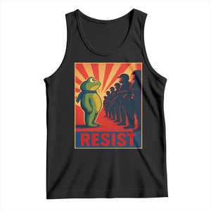 Frog Resist Tank Top Free Portland Oregon Poster Graphic Freedom Fighters TS02 Black Print Your Wear