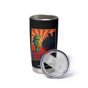 Frog Resist Tumbler Cup Free Portland Oregon Poster Graphic Freedom Fighters TS02 Print Your Wear