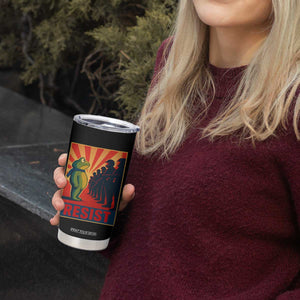 Frog Resist Tumbler Cup Free Portland Oregon Poster Graphic Freedom Fighters TS02 Print Your Wear