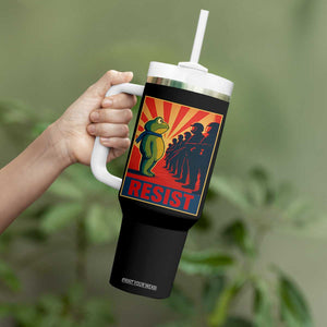 Frog Resist Tumbler With Handle Free Portland Oregon Poster Graphic Freedom Fighters TS02 Print Your Wear